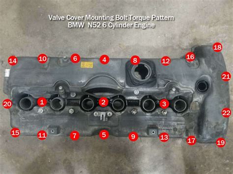 0 torque specs for bolts on back of vanos 1302022. . Bmw 325i valve cover torque specs